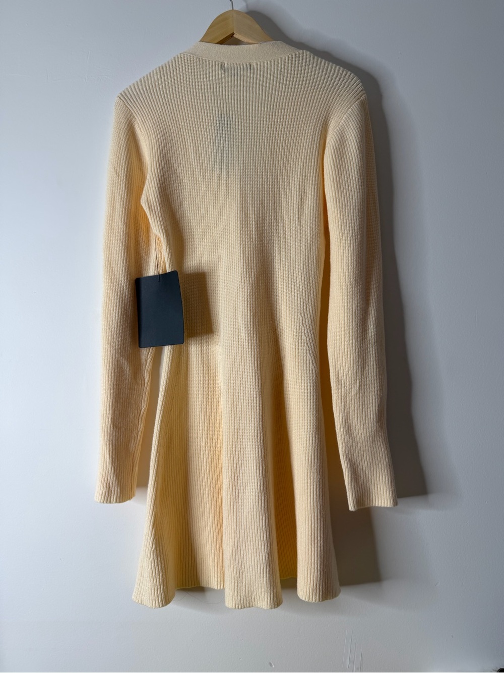 Lulu's Cream Long Ribbed Button-Front Cardigan - Picture 2 of 4